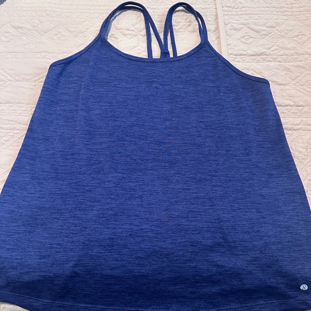 Women's dark purple gym tank